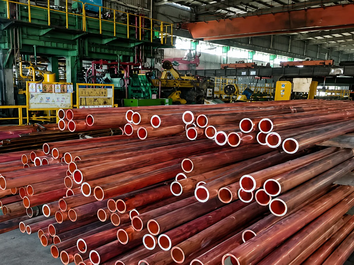 Copper tube manufacturing and stacking - copper tubes manufacturer in India